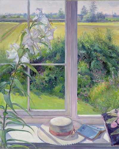 Siège de fenêtre et lys, 1991 - Timothy Easton